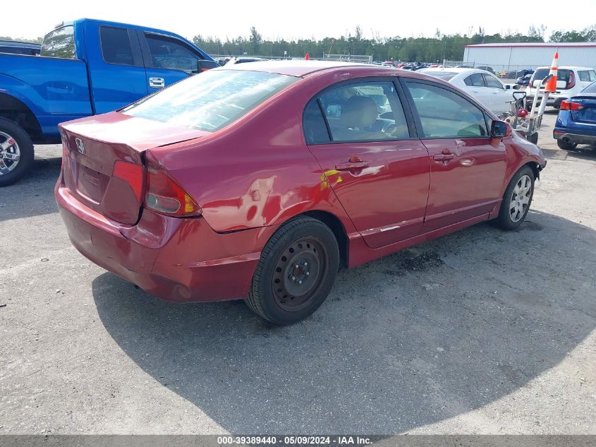 2007 Honda Civic Lx VIN: 1HGFA16507L106166 Lot: 39389440