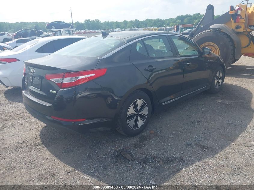 2013 Kia Optima Hybrid Lx VIN: KNAGM4AD4D5044875 Lot: 39389450