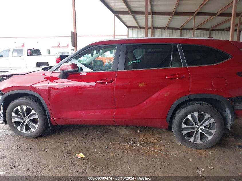 2023 Toyota Highlander Xle VIN: 5TDKDRAH3PS023379 Lot: 39389474