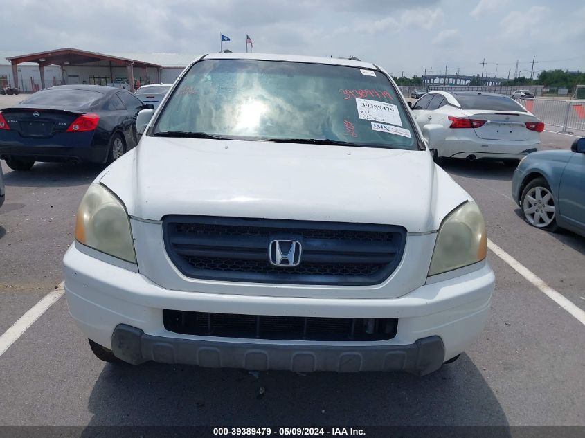 2004 Honda Pilot Ex-L VIN: 2HKYF185X4H616840 Lot: 39389479