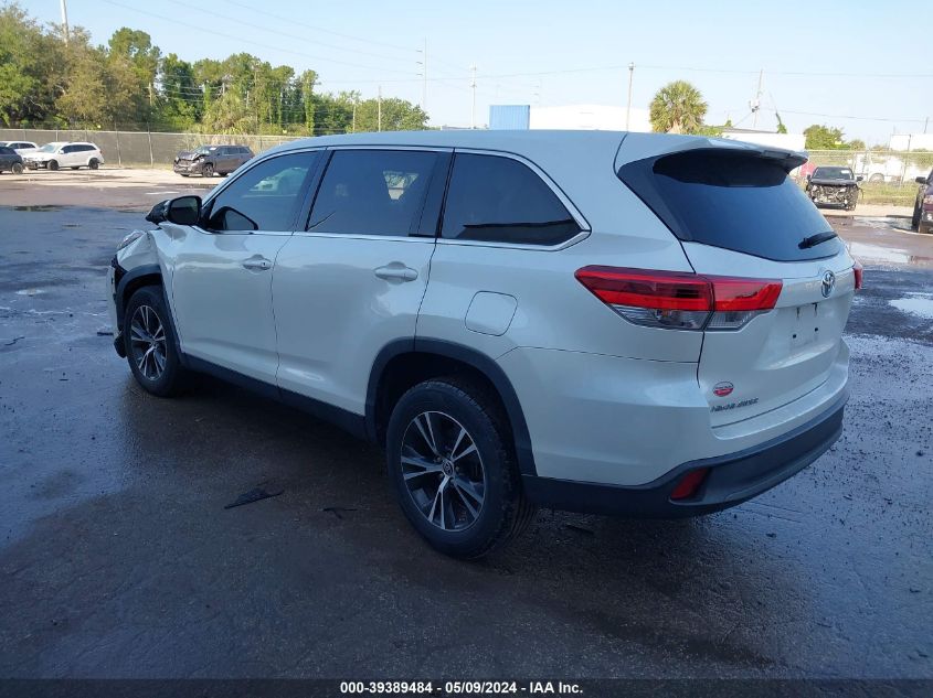 2019 Toyota Highlander Le VIN: 5TDZARFH1KS060505 Lot: 39389484