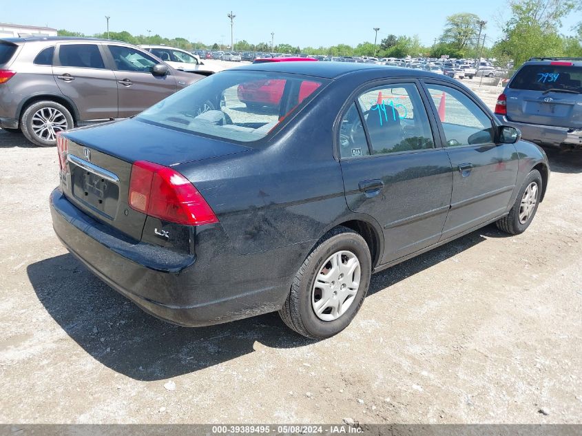 2002 Honda Civic Lx VIN: 1HGES16542L081984 Lot: 39389495