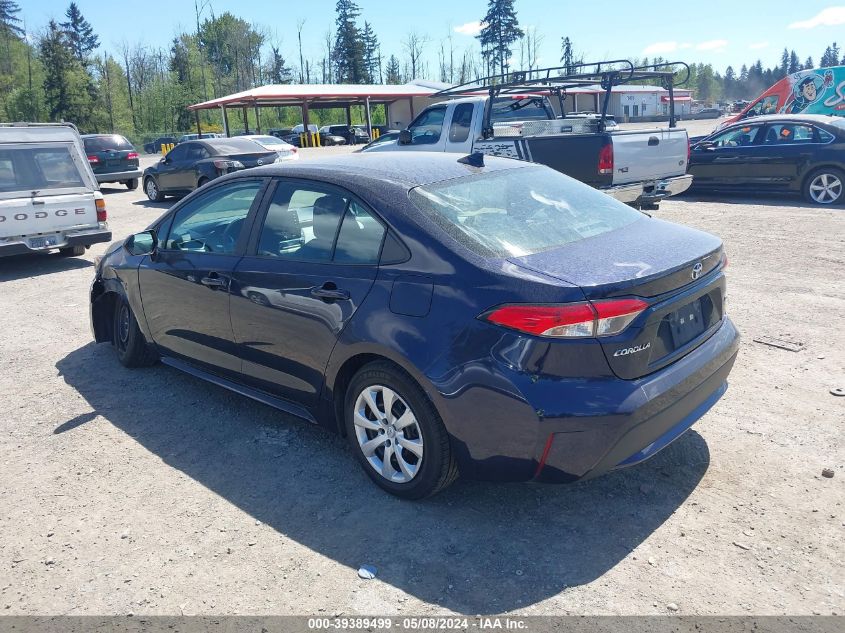 2021 Toyota Corolla Le VIN: 5YFEPMAE4MP257726 Lot: 39389499