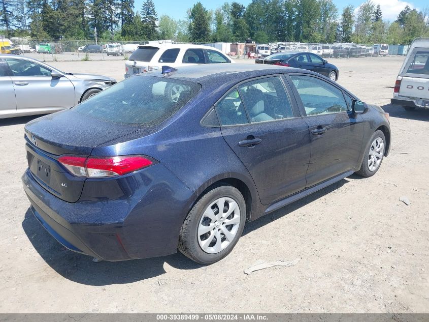 2021 Toyota Corolla Le VIN: 5YFEPMAE4MP257726 Lot: 39389499