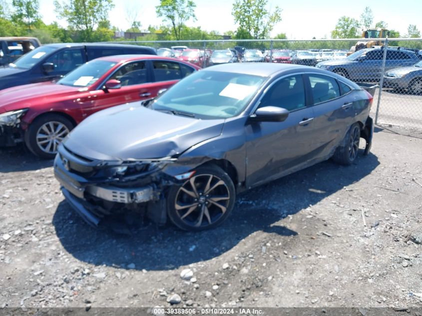 2019 Honda Civic Sport VIN: 2HGFC2F88KH591608 Lot: 39389506