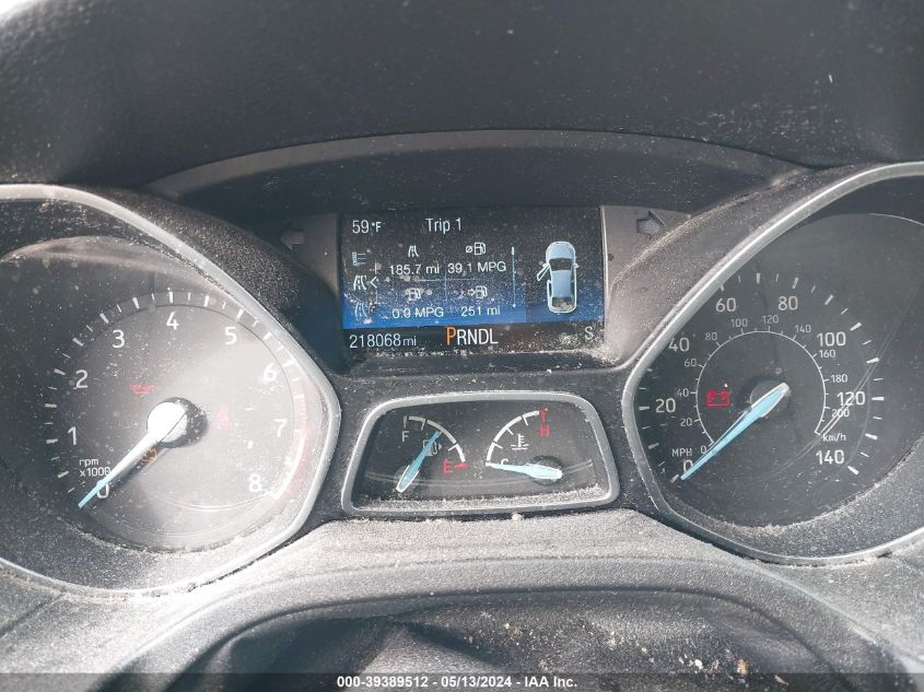 2015 Ford Focus Se VIN: 1FADP3F27FL303961 Lot: 39389512