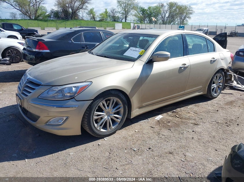2012 Hyundai Genesis 3.8 VIN: KMHGC4DD1CU198025 Lot: 39389533