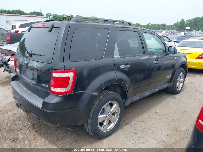 2008 Ford Escape Xlt VIN: 1FMCU93138KE37755 Lot: 39389535