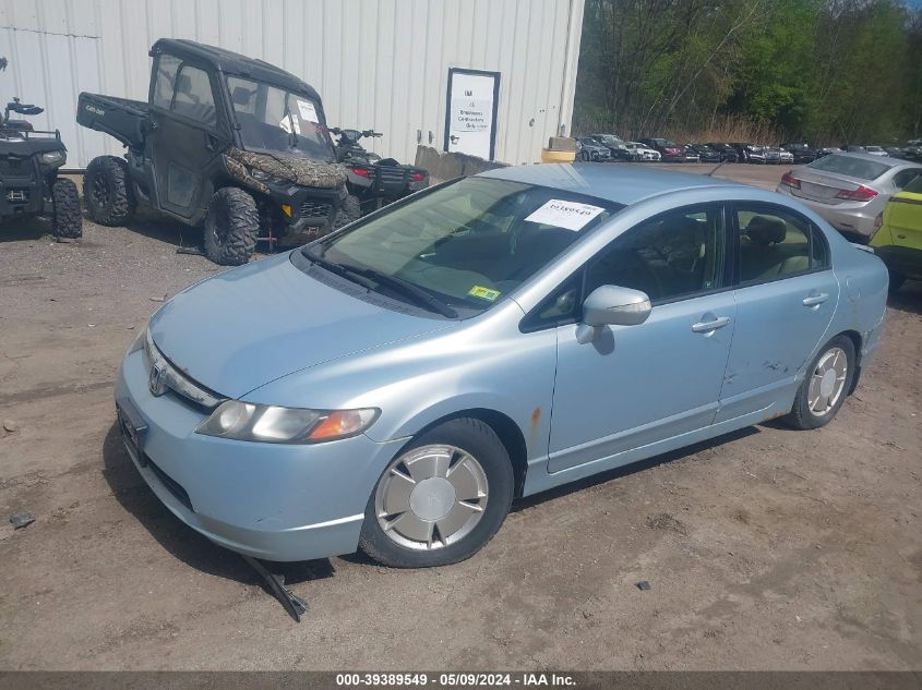 JHMFA36286S014824 | 2006 HONDA CIVIC HYBRID