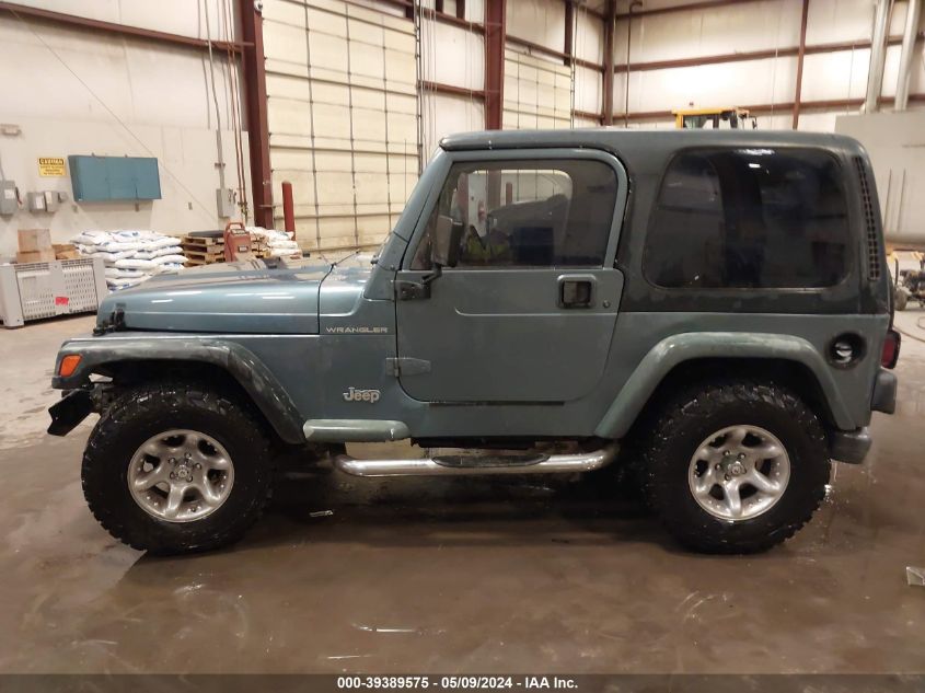 1998 Jeep Wrangler Se VIN: 1J4FY29P7WP782063 Lot: 39389575