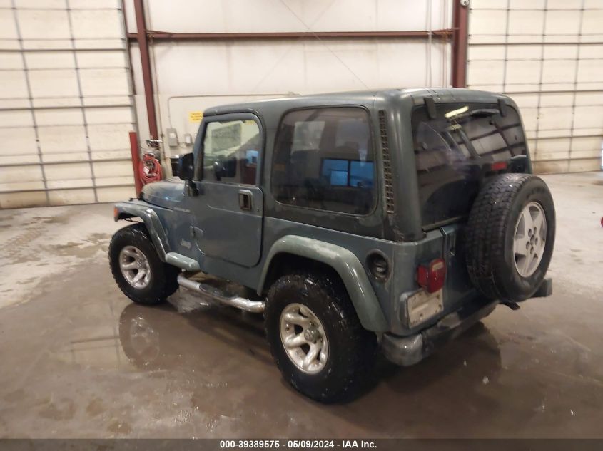 1998 Jeep Wrangler Se VIN: 1J4FY29P7WP782063 Lot: 39389575