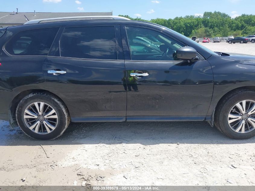 2017 Nissan Pathfinder Sl VIN: 5N1DR2MN0HC615825 Lot: 39389579