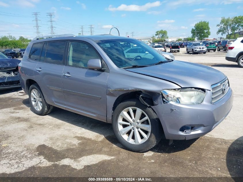 2008 Toyota Highlander Hybrid VIN: JTEEW41A082024152 Lot: 39389589