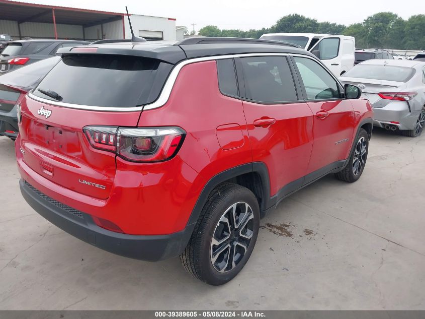 2024 Jeep Compass Limited 4X4 VIN: 3C4NJDCN0RT595997 Lot: 39389605