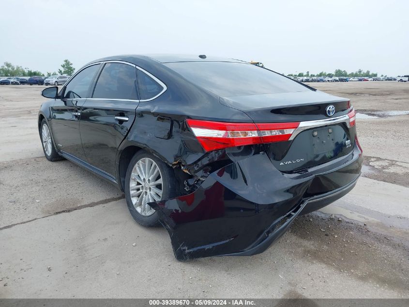 2015 Toyota Avalon Hybrid Xle Premium VIN: 4T1BD1EB8FU036514 Lot: 39389670