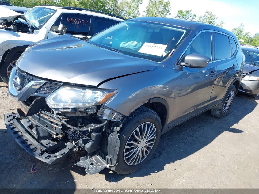 2016 Nissan Rogue S/Sl/Sv VIN: KNMAT2MV0GP721773 Lot: 39389721