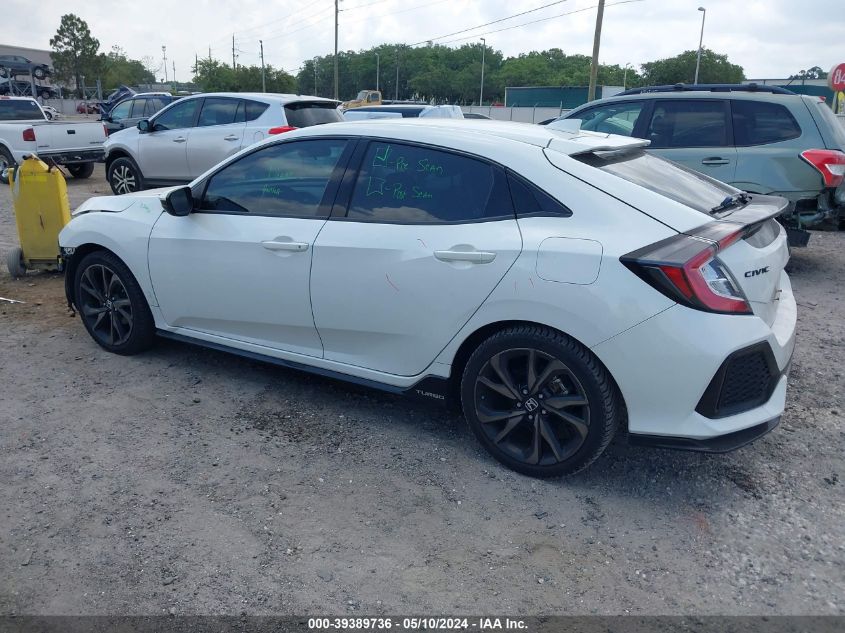 2017 Honda Civic Sport VIN: SHHFK7G47HU203968 Lot: 39389736