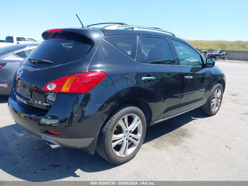 2009 Nissan Murano Le VIN: JN8AZ18W69W124006 Lot: 39389738