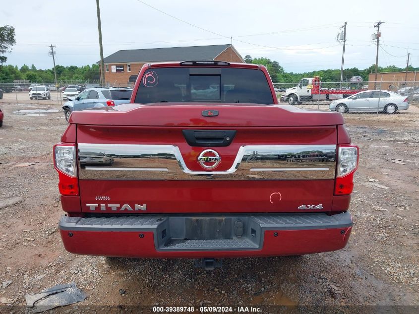 2017 Nissan Titan Platinum Reserve VIN: 1N6AA1E54HN507653 Lot: 39389748