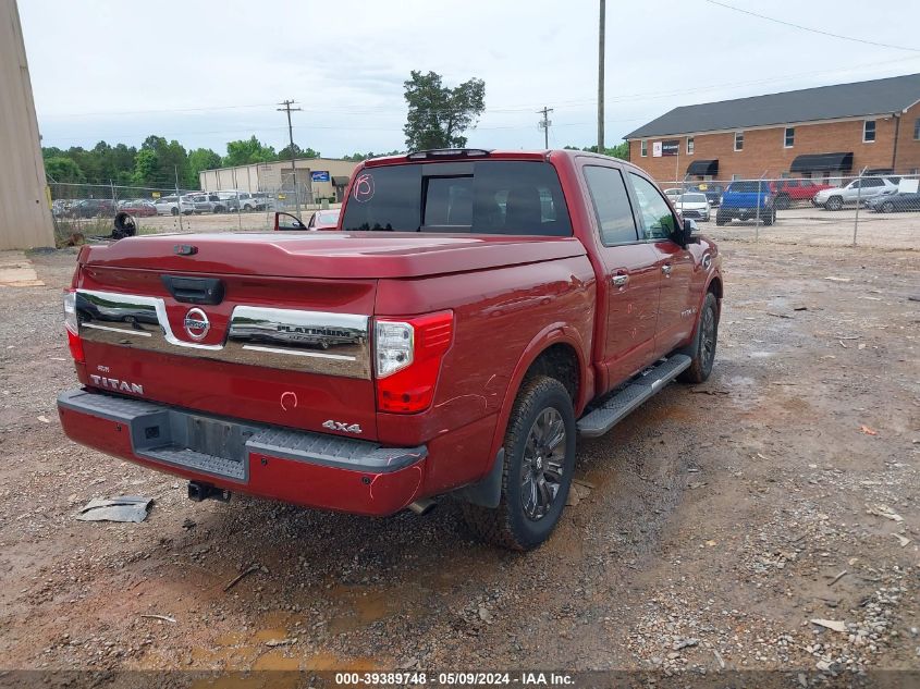 2017 Nissan Titan Platinum Reserve VIN: 1N6AA1E54HN507653 Lot: 39389748