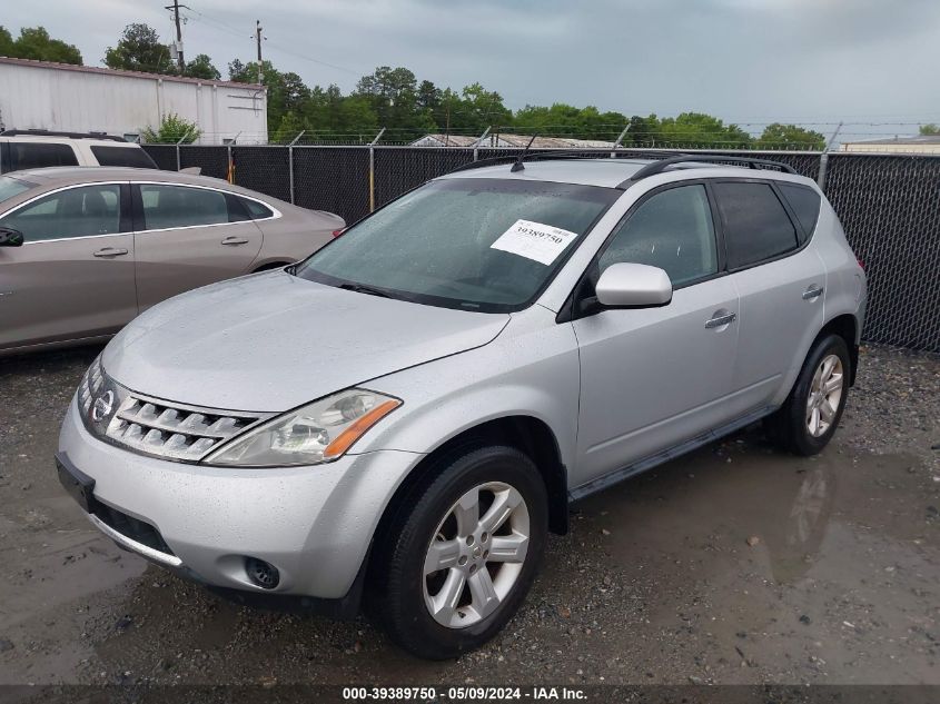 2007 Nissan Murano S VIN: JN8AZ08T67W515248 Lot: 39389750