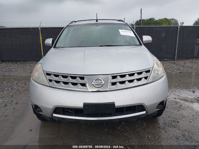 2007 Nissan Murano S VIN: JN8AZ08T67W515248 Lot: 39389750