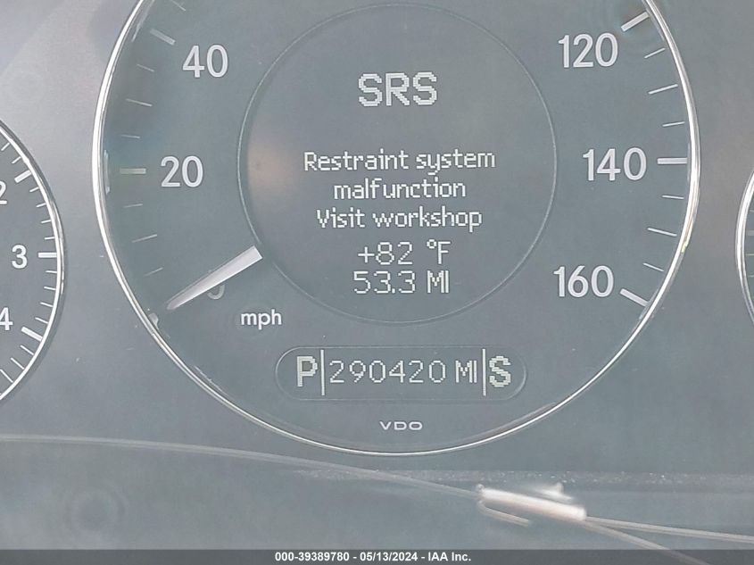 2007 Mercedes-Benz E 350 VIN: WDBUF56X17B049707 Lot: 39389780