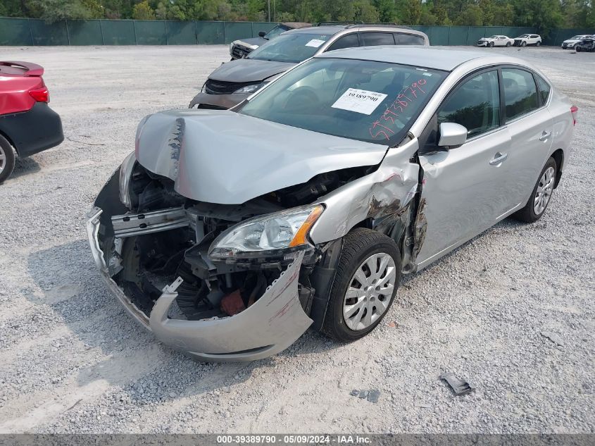 2015 Nissan Sentra S VIN: 3N1AB7AP1FY266275 Lot: 39389790