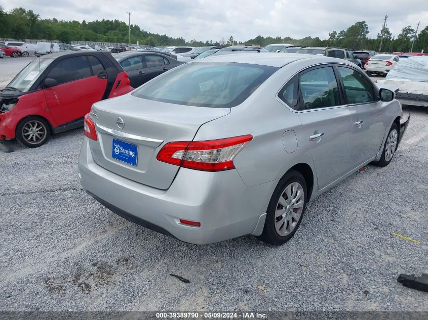 2015 Nissan Sentra S VIN: 3N1AB7AP1FY266275 Lot: 39389790