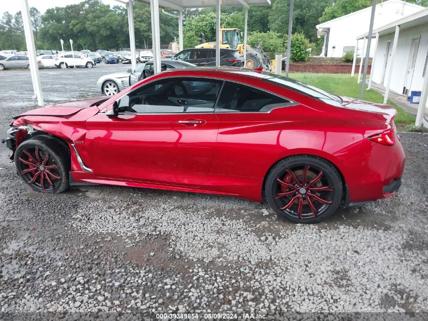 2017 Infiniti Q60 3.0T Red Sport 400 VIN: JN1FV7EL3HM701842 Lot: 39389854