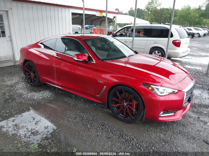 2017 Infiniti Q60 3.0T Red Sport 400 VIN: JN1FV7EL3HM701842 Lot: 39389854