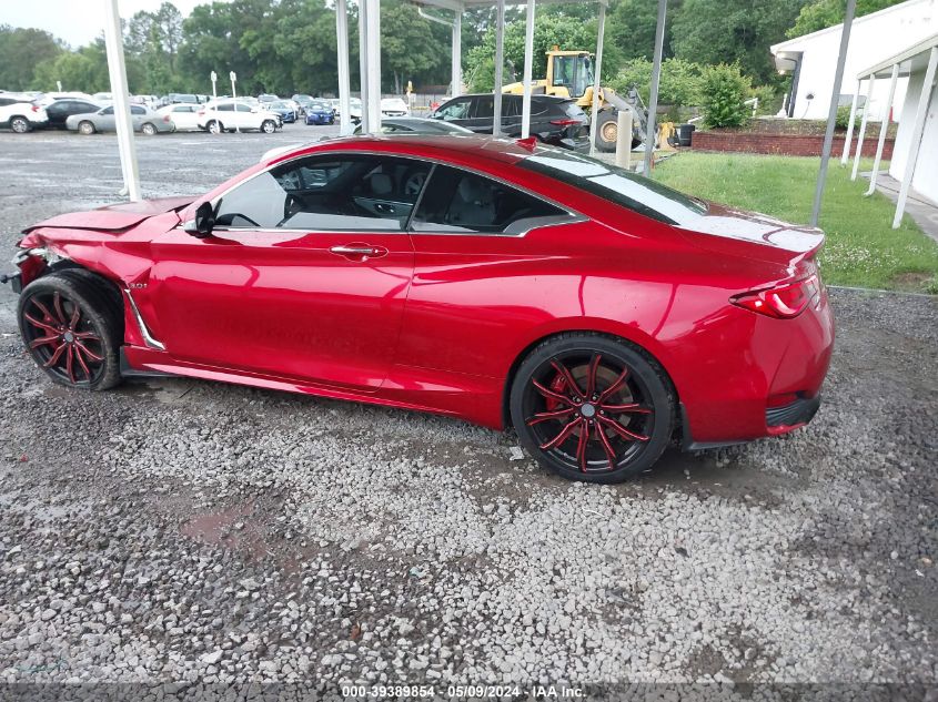 2017 Infiniti Q60 3.0T Red Sport 400 VIN: JN1FV7EL3HM701842 Lot: 39389854