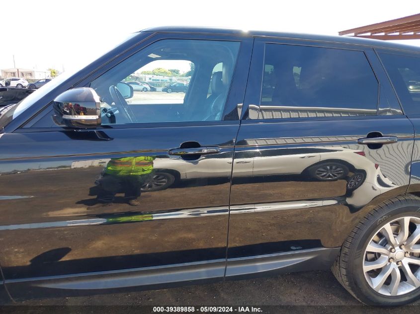 2016 Land Rover Range Rover Sport 3.0L V6 Supercharged Hse VIN: SALWR2VF4GA576504 Lot: 39389858