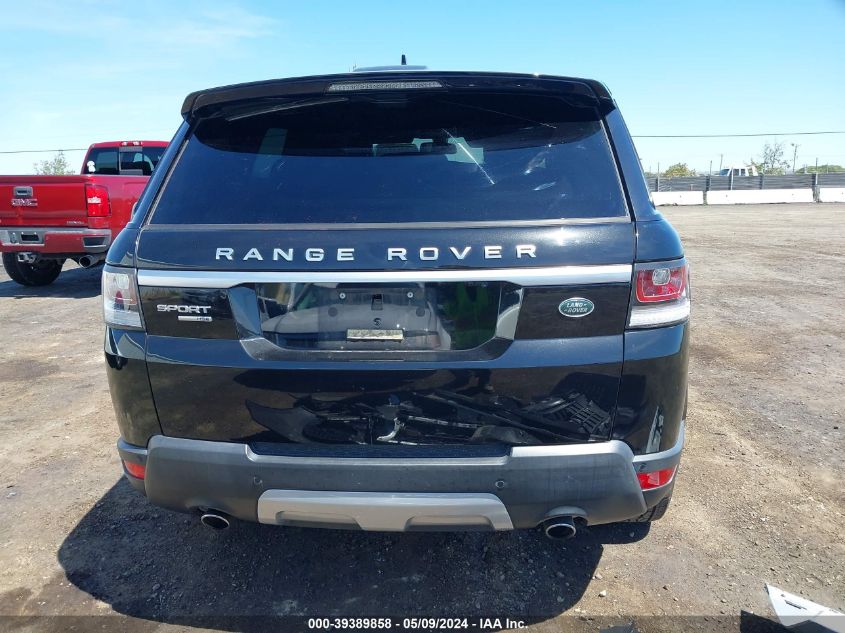 2016 Land Rover Range Rover Sport 3.0L V6 Supercharged Hse VIN: SALWR2VF4GA576504 Lot: 39389858
