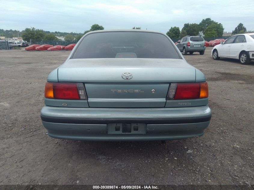 1993 Toyota Tercel Dx VIN: JT2EL43T9P0338817 Lot: 39389874