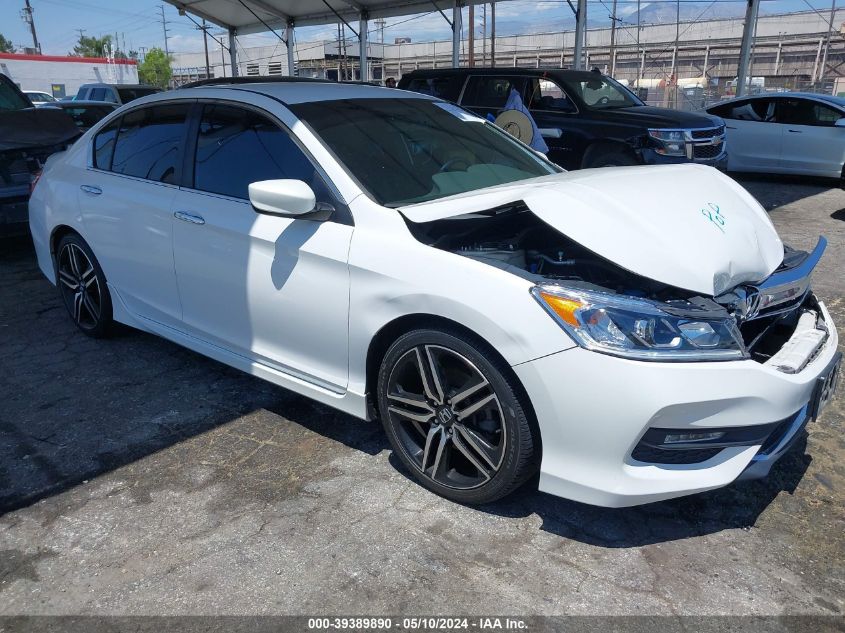 2016 Honda Accord Sport VIN: 1HGCR2F51GA037968 Lot: 39389890