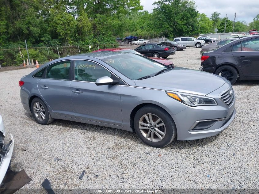 2016 Hyundai Sonata VIN: 5NPE24AFXGH390161 Lot: 39389899