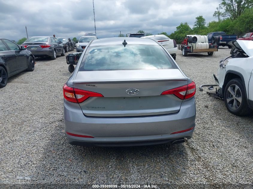 2016 Hyundai Sonata VIN: 5NPE24AFXGH390161 Lot: 39389899