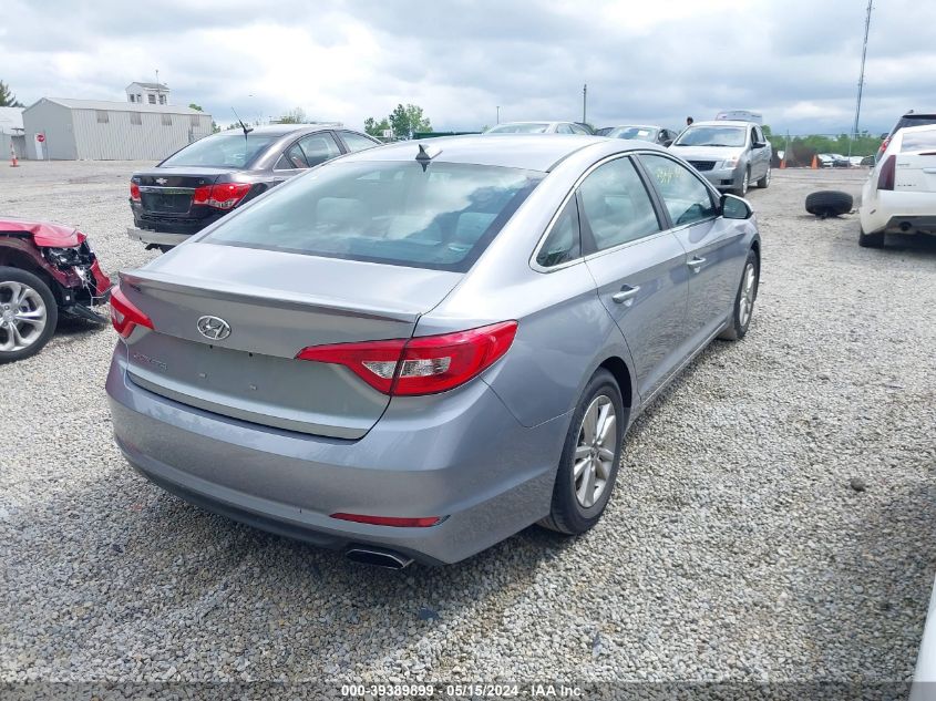 2016 Hyundai Sonata VIN: 5NPE24AFXGH390161 Lot: 39389899