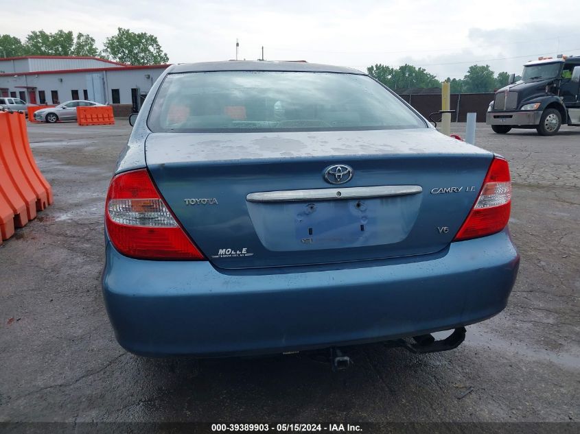 2004 Toyota Camry Le V6 VIN: 4T1BF32K54U569220 Lot: 39389903