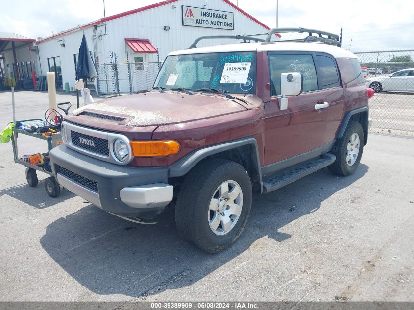 2008 Toyota Fj Cruiser VIN: JTEZU11F680019647 Lot: 39389909