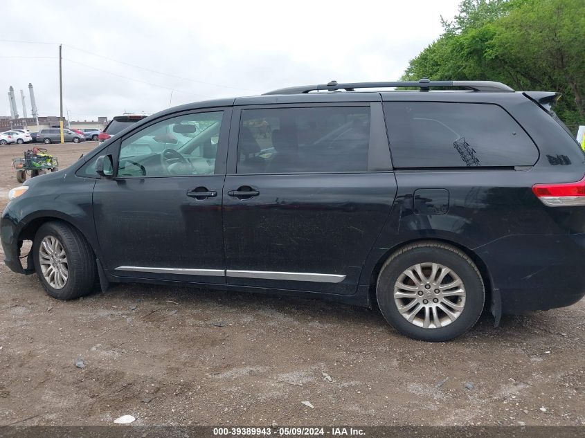 2012 Toyota Sienna Xle V6 8 Passenger VIN: 5TDYK3DC9CS265889 Lot: 39389943