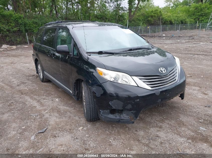 2012 Toyota Sienna Xle V6 8 Passenger VIN: 5TDYK3DC9CS265889 Lot: 39389943