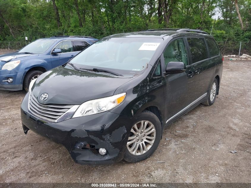 2012 Toyota Sienna Xle V6 8 Passenger VIN: 5TDYK3DC9CS265889 Lot: 39389943