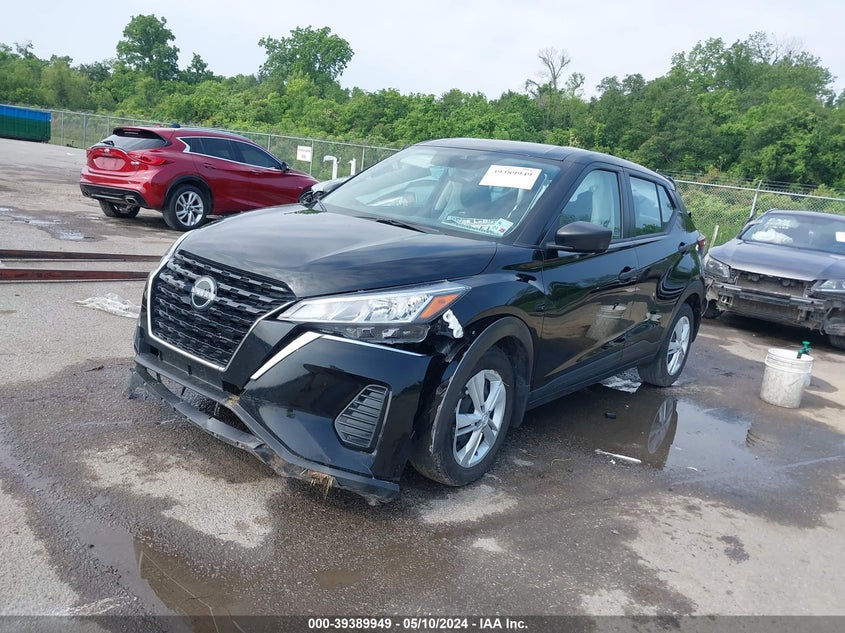 VIN 3N1CP5BV8NL497682 2022 NISSAN KICKS S XTRONIC CVT