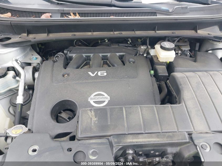 2013 Nissan Murano Sv VIN: JN8AZ1MU9DW213453 Lot: 39389954