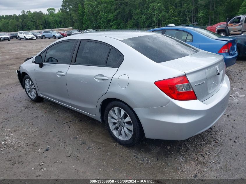 2012 Honda Civic Lx VIN: 19XFB2F54CE352335 Lot: 39389958