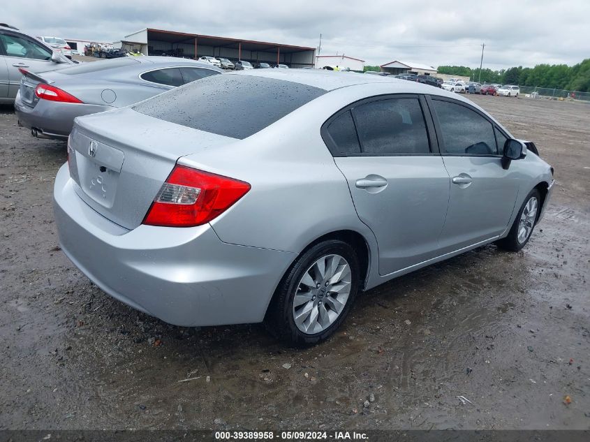 2012 Honda Civic Lx VIN: 19XFB2F54CE352335 Lot: 39389958