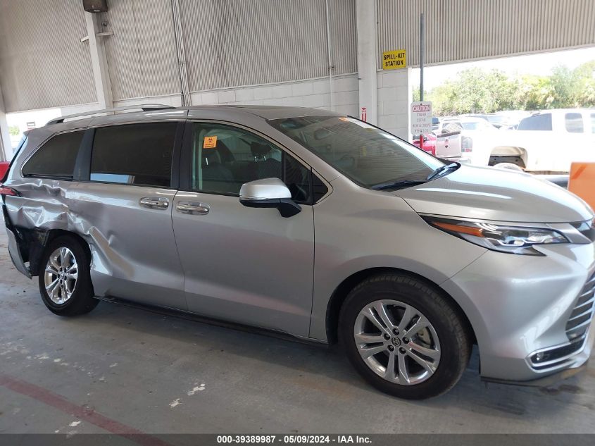 2022 Toyota Sienna Platinum VIN: 5TDESKFC3NS065930 Lot: 39389987