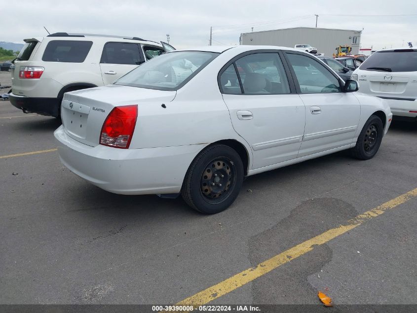 2004 Hyundai Elantra Gls/Gt VIN: KMHDN46D94U712053 Lot: 39390008